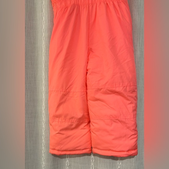 Carter’s pink/peach snow overall pants. Sz 4T - Picture 6 of 11